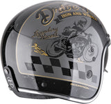 Urban Motorcycle Helmet Scorpion Exo Belfast Evo Ultra Tct Silver Black Gold Drive Fast Size S