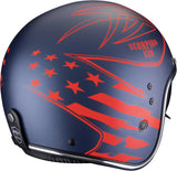 Urban Motorcycle Helmet Scorpion Exo Belfast Evo Ultra Tct Matt Blue Red Dawg Size L