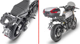 Monokey Trekker Alaska Black Aluminium Top Case - 56 Lt Trekker Alaska Aluminium - Givi Compatible With Benelli Leoncino 800 (2022-2024)