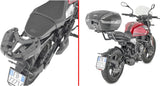 Monolock Vision Black Top Case - 34 Lt Vision Technopolymer - Givi Compatible With Moto Morini Seiemmezzo Scr 650 (2022-2024)