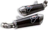 Exhaust Tip Without Sound Certification Carbon - Termignoni Compatible With Ducati Monster 696 - 796 - 1100