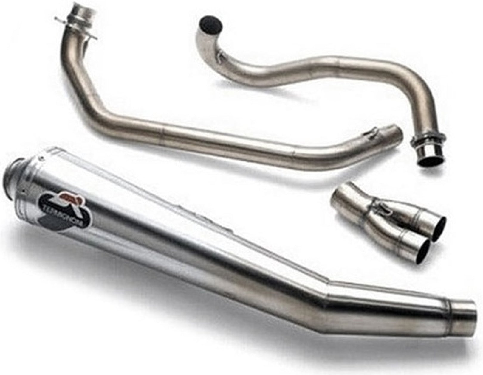 Complete Exhaust System Without Catalytic Converter And Without Sound Certification Steel Black - Termignoni Compatible With Ducati Gt 1000