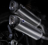 Exhaust Tip With Noise Certification Steel Black - Termignoni Compatible With Ducati Monster 1100 Evo