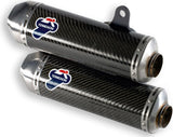 Exhaust Tip Without Sound Certification Carbon - Termignoni Compatible With Ducati Monster 1100 Evo