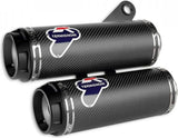 Exhaust Tip Without Sound Certification Carbon - Termignoni Compatible With Ducati Monster 1200 (2017)