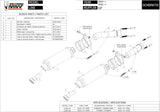 Dual Non-Catalytic Exhaust System With Sound Certification Gp Carbon - Mivv Compatible With Aprilia Tuono Fighter 1000 (2006-2010)