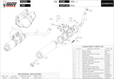 Dual Non-Catalytic Exhaust System With Sound Certification Oval Stainless Steel - Mivv Compatible With Aprilia Pegaso 650 Strada (2005-2011)