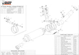 Non-Catalytic Exhaust Tip With Sound Certification Gp Steel Black - Mivv Compatible With Aprilia Rsv4 Aprc (2011-2016)