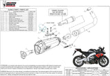 Catalytic Exhaust Tip With Sound Certification Delta Race Steel Black Carbon - Mivv Compatible With Aprilia Rs 125 4T (2017-2020)
