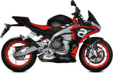 Complete Catalytic Exhaust System With Sound Certification Delta Race Stainless Steel Carbon - Mivv Compatible With Aprilia Tuono 660 (2021-2024)