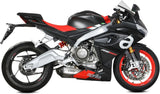 Complete Exhaust System Without Catalytic Converter And Without Sound Certification Delta Race Stainless Steel Carbon - Mivv Compatible With Aprilia Tuono 660 (2021-2024)