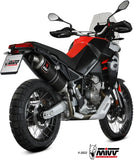 Complete Non-Catalytic Exhaust System With Sound Certification Dakar Steel Black - Mivv Compatible With Aprilia Tuareg 660 (2022-2024)