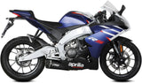 Complete Catalytic Exhaust System With Sound Certification Delta Race Steel Black Carbon - Mivv Compatible With Aprilia Rs 125 (2021-2024)