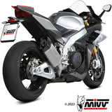 Catalytic Exhaust Tip With Sound Certification Sr-1 Titanium - Mivv Compatible With Aprilia Rsv4 (2021-2024)