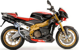 Dual Exhaust System With Sound Certification Furore Aluminium Black - Gpr Compatible With Aprilia Tuono R 1000 Factory (2006-2010)