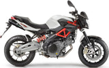 Dual Exhaust System Without Sound Certification Furore Aluminium Black - Gpr Compatible With Aprilia Shiver 750 Gt (2007-2016)