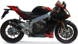 Complete Catalytic Exhaust System With Sound Certification Furore Aluminium Black - Gpr Compatible With Aprilia Rsv4 1000 (2009-2014)