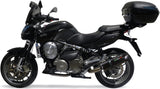 Exhaust Tip With Noise Certification Furore Aluminium Black - Gpr Compatible With Aprilia Mana 850 Gt (2007-2016)