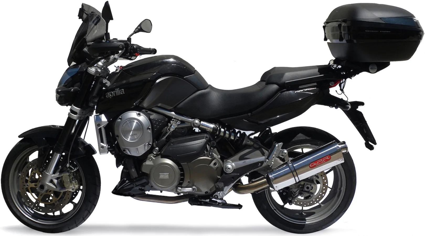 Exhaust Tip With Noise Certification Trioval Stainless Steel - Gpr Compatible With Aprilia Mana 850 Gt (2007-2016)