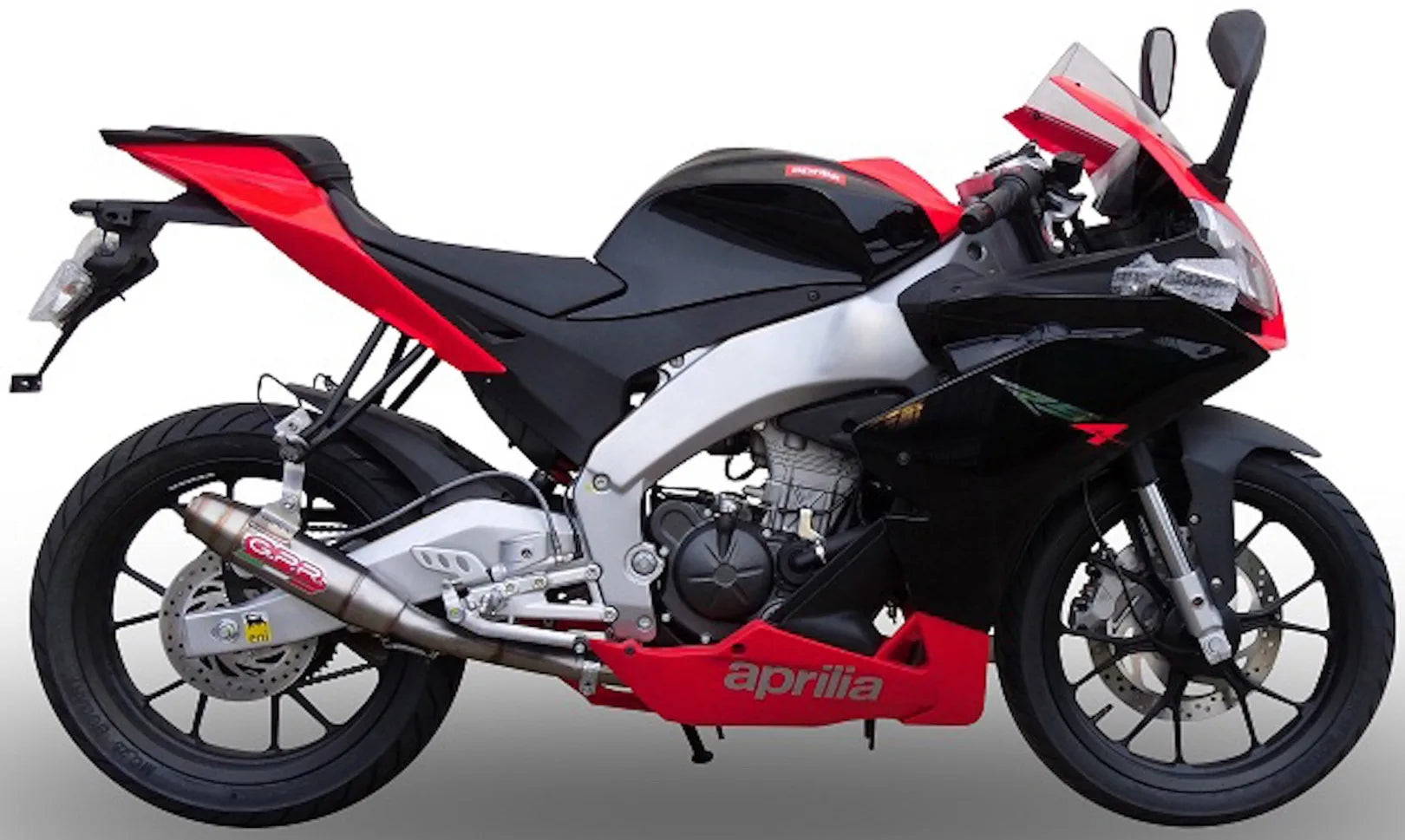Complete Catalytic Exhaust System With Sound Certification Deeptone Stainless Steel - Gpr Compatible With Aprilia Rs 4 125 (2011-2016)
