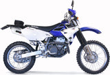 Complete Non-Catalytic Exhaust System With Sound Certification Albus Ceramic White Aluminium - Gpr Compatible With Suzuki Dr-Z 400 Sm (2005-2023)