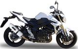 Exhaust Tip With Noise Certification Albus Ceramic White Aluminium - Gpr Compatible With Suzuki Gsr 750 (2011-2015)