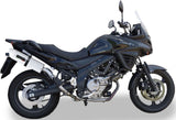 Catalytic Exhaust Tip With Sound Certification Albus Ceramic White Aluminium - Gpr Compatible With Suzuki V-Strom Dl 650 (2012-2016)