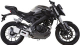 Exhaust Tip With Noise Certification Albus Ceramic White Aluminium - Gpr Compatible With Yamaha Mt-125 (2014-2016)