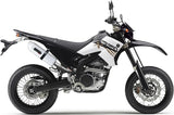Exhaust Tip With Noise Certification Albus Ceramic White Aluminium - Gpr Compatible With Yamaha Wr 250 X - R Ie (2007-2019)