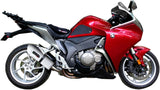 Exhaust Tip With Noise Certification Albus Ceramic White Aluminium - Gpr Compatible With Honda Vfr 1200 F Ie (2010-2016)