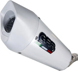 Catalytic Exhaust Tip With Sound Certification Albus Evo4 White Aluminium - Gpr Compatible With Voge Valico 300 (2022-2023)