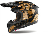 Off-Road Motorcycle Helmet Airoh Aviator 3 - Av3Ltc17 Hpc Carbon Chrome Gloss Legend Size Xl
