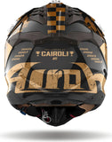 Off-Road Motorcycle Helmet Airoh Aviator 3 - Av3Ltc17 Hpc Carbon Chrome Gloss Legend Size Xxl