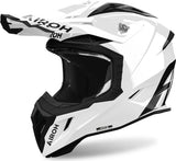 Off-Road Motorcycle Helmet Airoh Aviator Ace 2 - Ava214 Composite Carbon Gloss White Color Size Xs