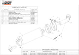 Non-Catalytic Exhaust Tip With Sound Certification Oval Carbon Carbon - Mivv Compatible With Bmw K 1200 Gt (2005-2008)