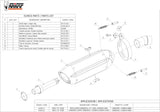 Exhaust Tip With Noise Certification Suono Steel Black Carbon - Mivv Compatible With Bmw F 650 Gs (2008-2012)