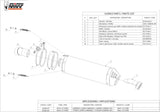 Exhaust Tip With Noise Certification Oval Carbon Carbon - Mivv Compatible With Bmw F 800 Gt (2009-2020)