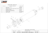 Exhaust Tip With Noise Certification Oval Carbon Carbon - Mivv Compatible With Bmw R 1150 (2000-2006)
