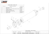 Exhaust Tip With Noise Certification Oval Carbon Carbon - Mivv Compatible With Bmw R 1150 (2000-2006)