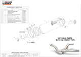 Exhaust Tip With Noise Certification Oval Carbon Carbon - Mivv Compatible With Bmw R 1150 Gs Adventure (1999-2003)