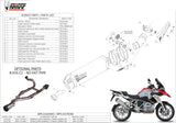 Exhaust Tip With Noise Certification Oval Titanium Carbon - Mivv Compatible With Bmw R 1200 Gs (2013-2018)