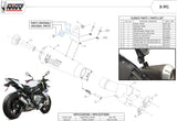 Exhaust Tip With Noise Certification X-M1 Titanium - Mivv Compatible With Bmw S 1000 R (2017-2020)