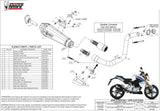 Complete Non-Catalytic Exhaust System With Sound Certification Delta Race Steel Black Carbon - Mivv Compatible With Bmw G 310 R (2018-2024)