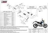 Complete Catalytic Exhaust System With Sound Certification Gppro Carbon - Mivv Compatible With Bmw G 310 R (2018-2024)