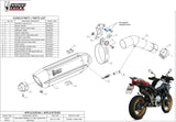 Exhaust Tip With Noise Certification Suono Steel Black Carbon - Mivv Compatible With Bmw F 850 Gs (2018-2024)