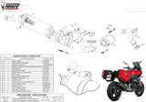 Exhaust Tip With Noise Certification Oval Carbon Carbon - Mivv Compatible With Bmw F 900 Xr (2020-2024)
