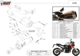 Exhaust Tip With Noise Certification X-M1 Titanium - Mivv Compatible With Bmw F 900 R (2020-2024)