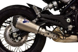 Exhaust Tip Without Sound Certification Relevance Titanium Carbon Cap - Termignoni Compatible With Benelli Leoncino 500 (2018-2020)