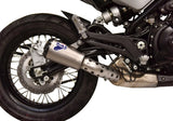 Exhaust Tip Without Sound Certification Gp2R-Rht Titanium Aluminium Cap - Termignoni Compatible With Benelli Leoncino 500 (2018-2020)