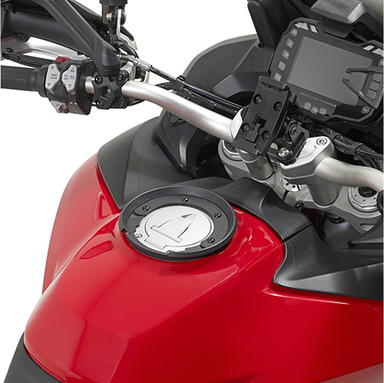 Tanklock Black Tank Bag - 5 Lt Mt504 Nylon - Givi Compatible With Ducati Multistrada 1200 (2013-2014)